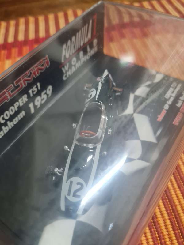 1/43 scale model : Cooper T51 , 1959 winner GP Gran Bretagna