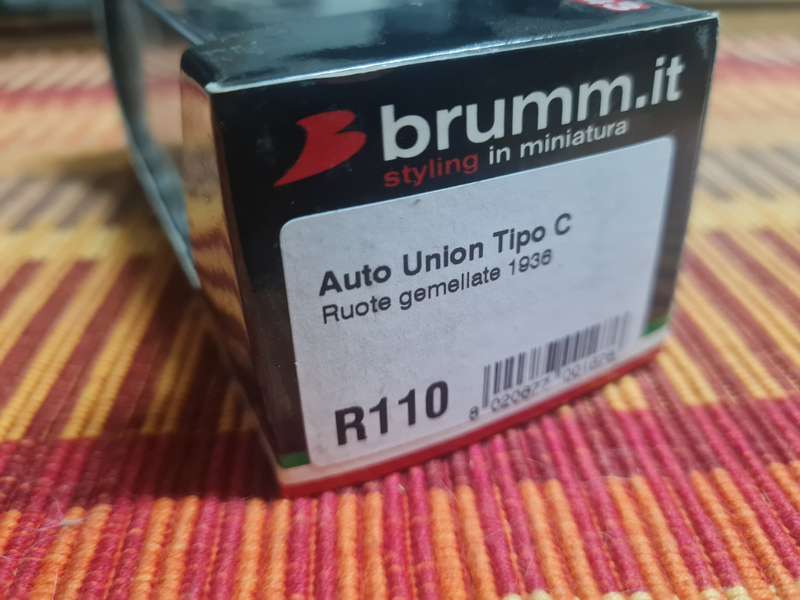 Boxed BRUMM 1/43 Auto Union Tipo C , 1936