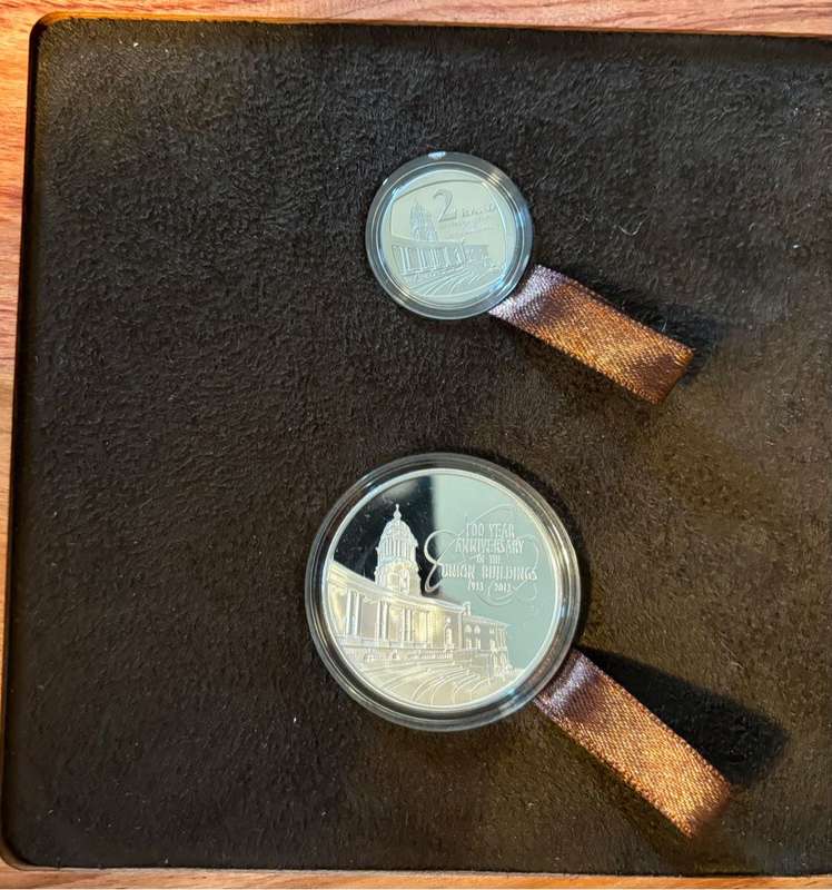 100 YEAR ANNIVERSARY OF UNION BUILDINGS PROOF COIN SET AND STAMP COLLECTION