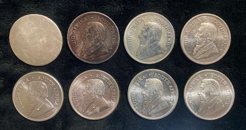 SOUTH AFRICA KRUGER RAND SET (Blank,2017,2018,2019,2020,2021,2022)