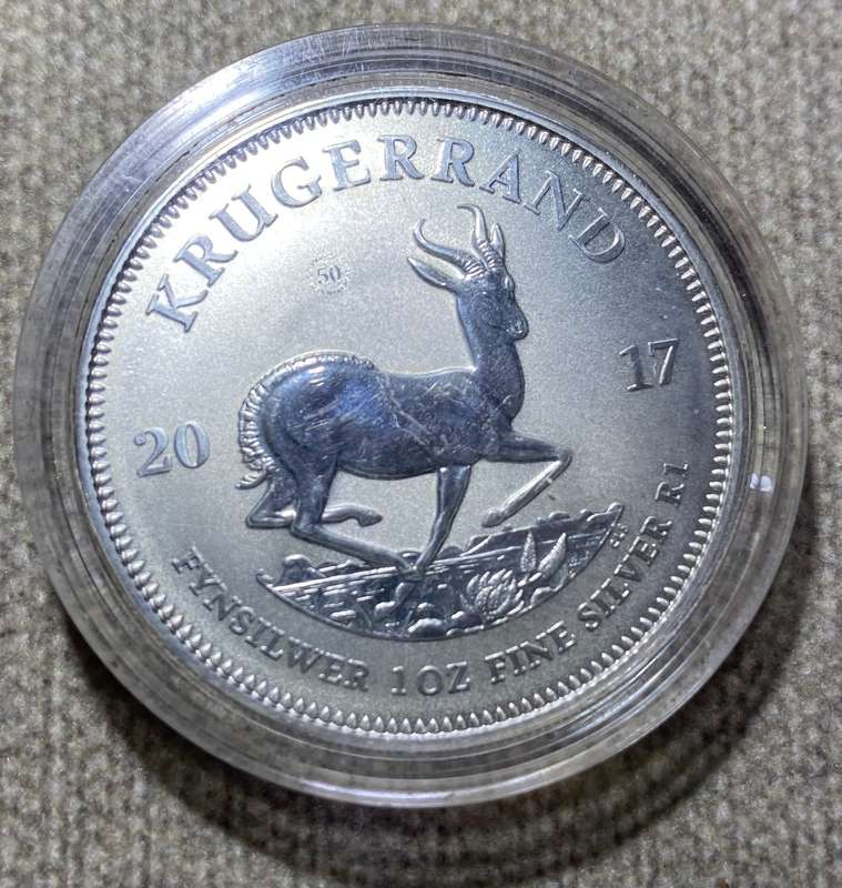 2 X SILVER KRUGERRAND 2017 SILVER (50 YEAR)