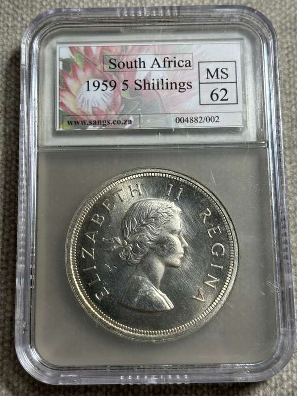 SOUTH AFRICA 1959 5 SHILLING