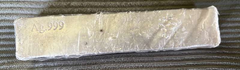1Kg 99.9 Solid Silver Bar
