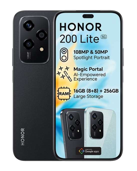 Honor 200 Lite 5G Dual Sim, 256Gb, 16Gb Ram (like new, original box, unused original charger)