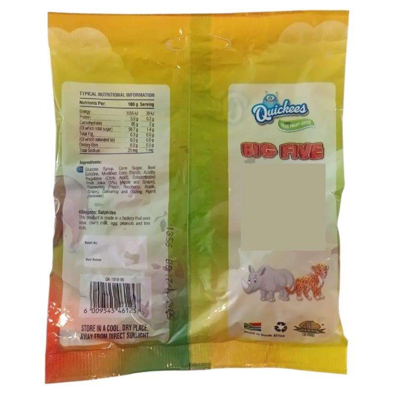 Big Five Quickees Jelly Gummies 125g x 12