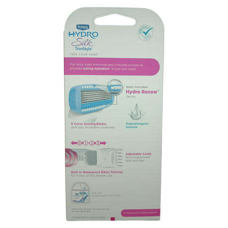 Schick Hydro Silk Trim Style Razor + Bikini Trimmer (All In One)