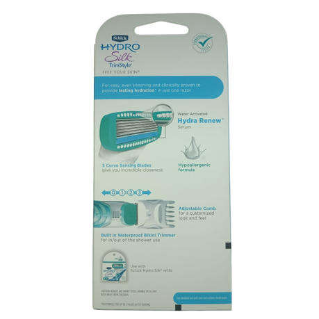 Schick Hydro Silk Trim Style Razor + Bikini Trimmer (All In One)