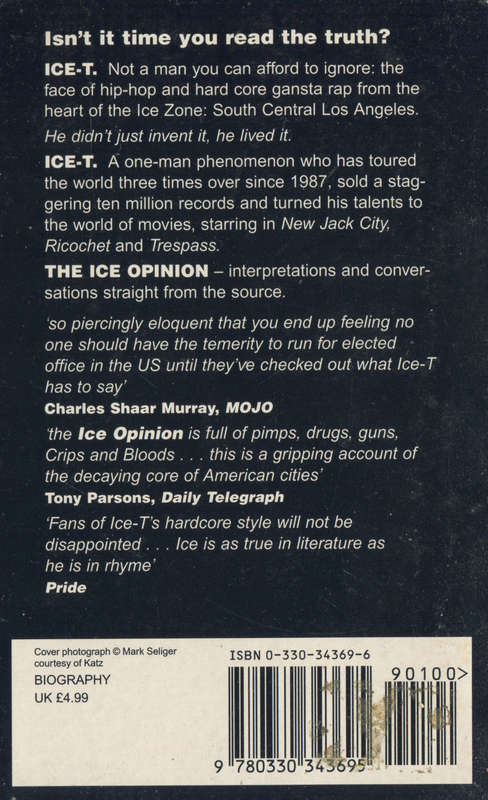 ICE-T - The Ice Opinion - Paperback by Heidi Siegmund