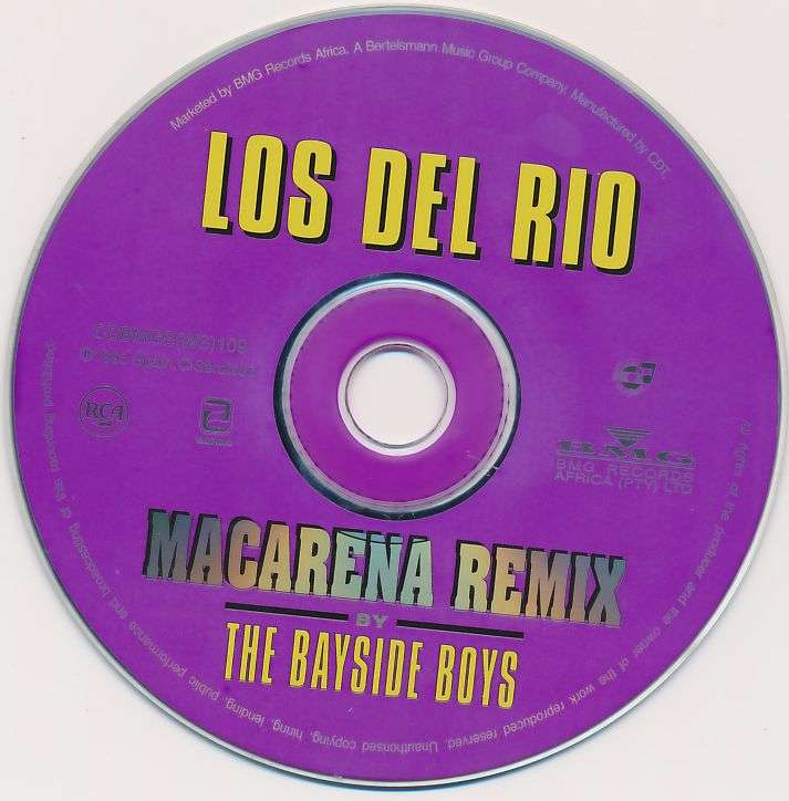 LOS DEL RIO - Macarena (Remix By The Bayside Boys) - South African CD - CDBMGS(WS)109