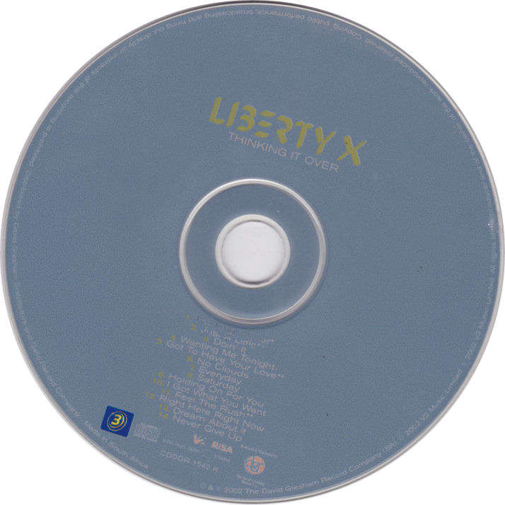 LIBERTY X - Thinking It Over - South African CD - CDDGR1542
