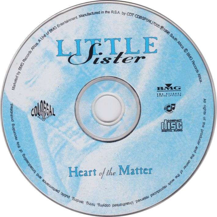 LITTLE SISTER - Heart Of The Matter - South African CD - CDBSP(WL)7005