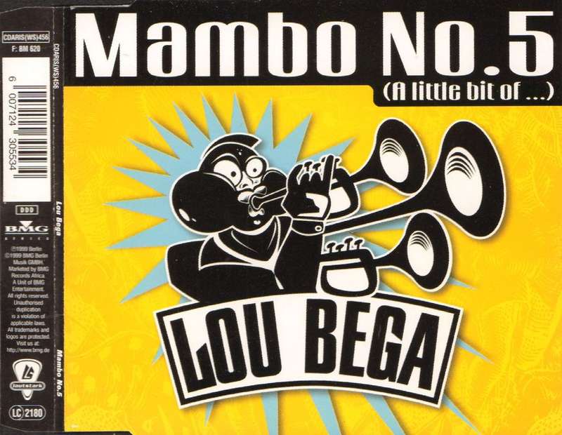 LOU BEGA - Mambo No.5 (A Little Bit Of ...) - South African CD - CDARIS(WS)456
