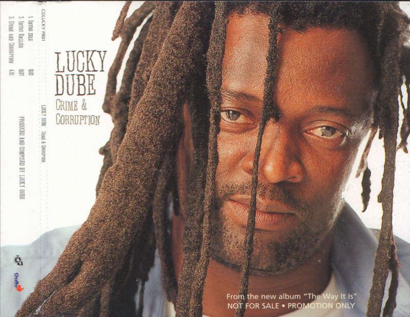 LUCKY DUBE - Crime & Corruption - Rare South African Promo CD - CDLUCKYPR01