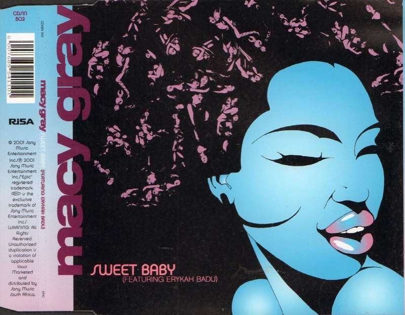 MACY GRAY Ft Erykah Badu - Sweet Baby - South African CD Single - CDSIN502