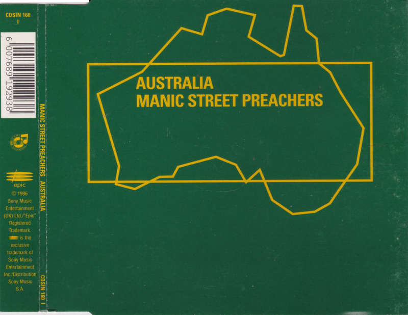 MANIC STREET PREACHERS - Australia - South African CD Single - CDSIN16