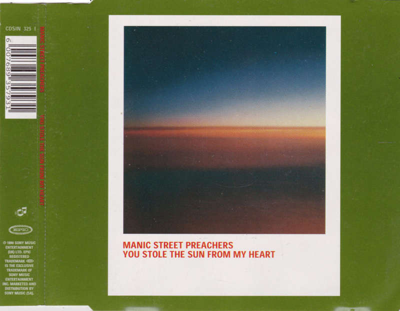 MANIC STREET PREACHERS - You Stole The Sun From My Heart - South African CD Single - CD