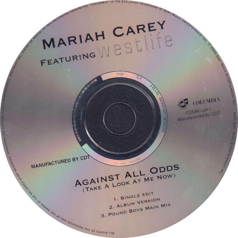 MARIAH CAREY / WESTLIFE -  Against All Odds-  South African CD - CDSIN434
