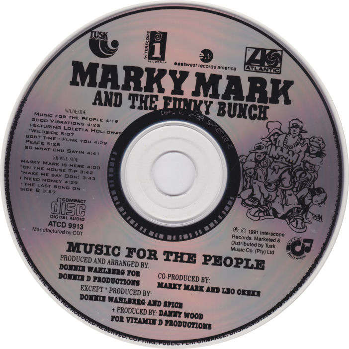 MARKY MARK AND THE FUNKY BUNCH - Music For The People - South African CD - ATCD9913