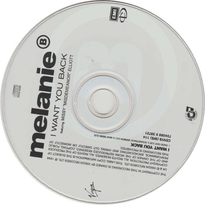 MELANIE B MISSY ELLIOTT - I Want You Back - South African CD SIngle - CDVIS(WS)14