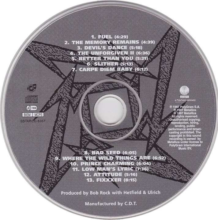 METALLICA - Reload - Out of Print South African CD - SSTARCD6357