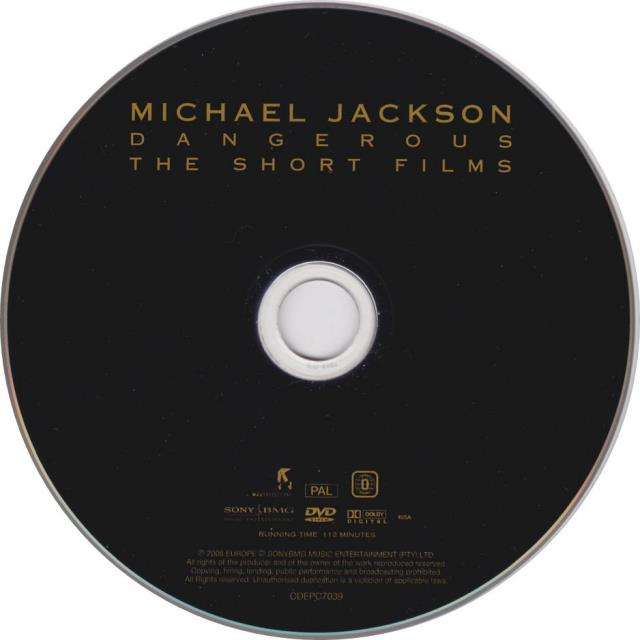 MICHAEL JACKSON - Dangerous (The Short Films) - South African DVD - CDEPC7039