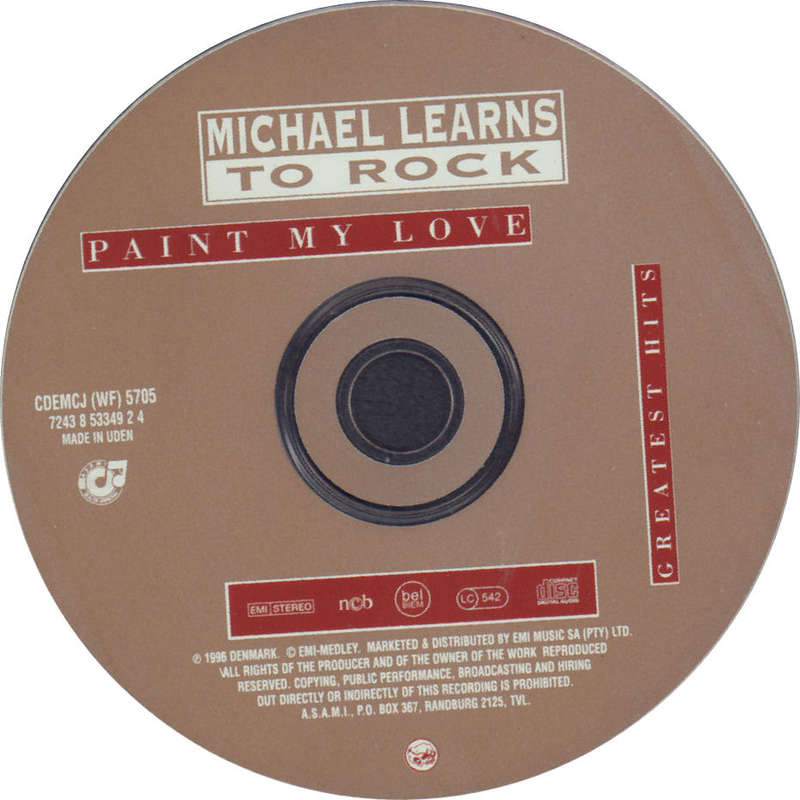 MICHAEL LEARNS TO ROCK - Greatest Hits - South African CD -  CDEMCJ(WF)5705 (Alt Cover)