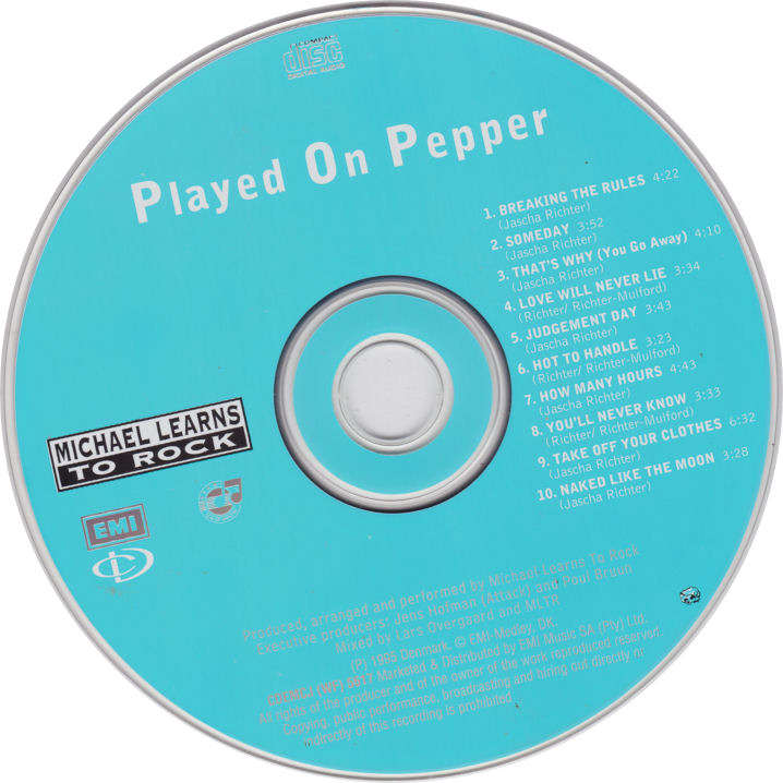 MICHAEL LEARNS TO ROCK - Played On Pepper - South African CD - CDEMCJ(WF)5617