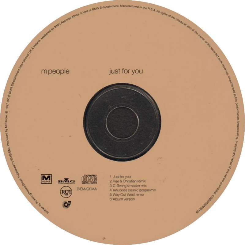 MPEOPLE M PEOPLE - Just For You - South African CD Single - CDBMGS(WS)139