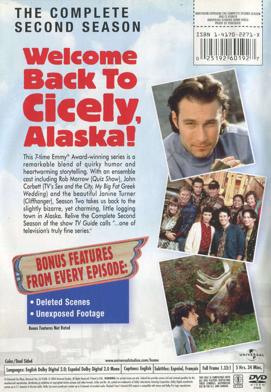 NORTHERN EXPOSURE Complete Second Season DVD Boxset - Rob Morrow / Janine Turner