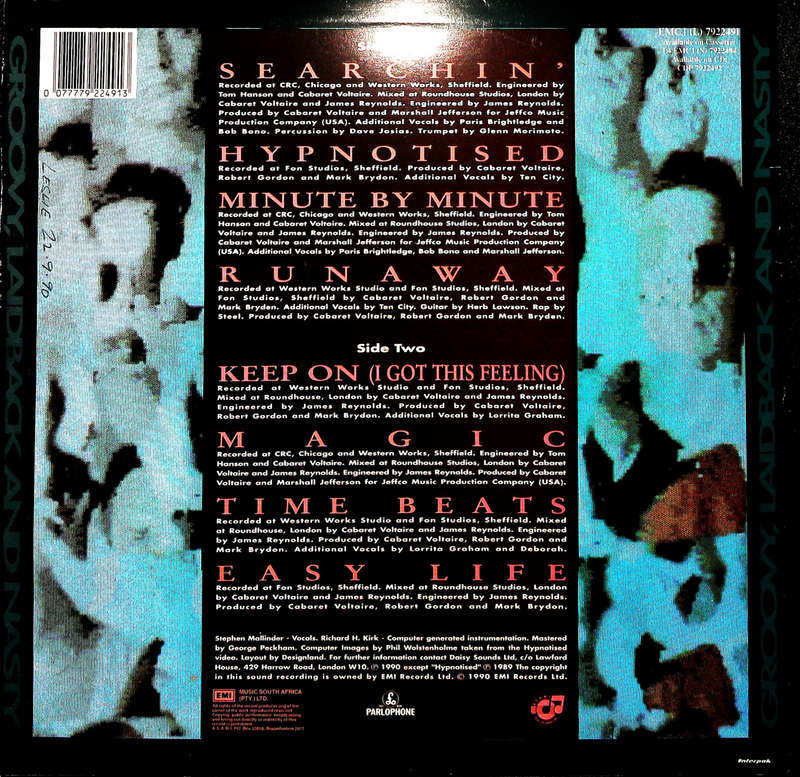 CABARET VOLTAIRE - Groovy, Laidback And Nasty - South African Vinyl Album - EMCJ(L)7922491