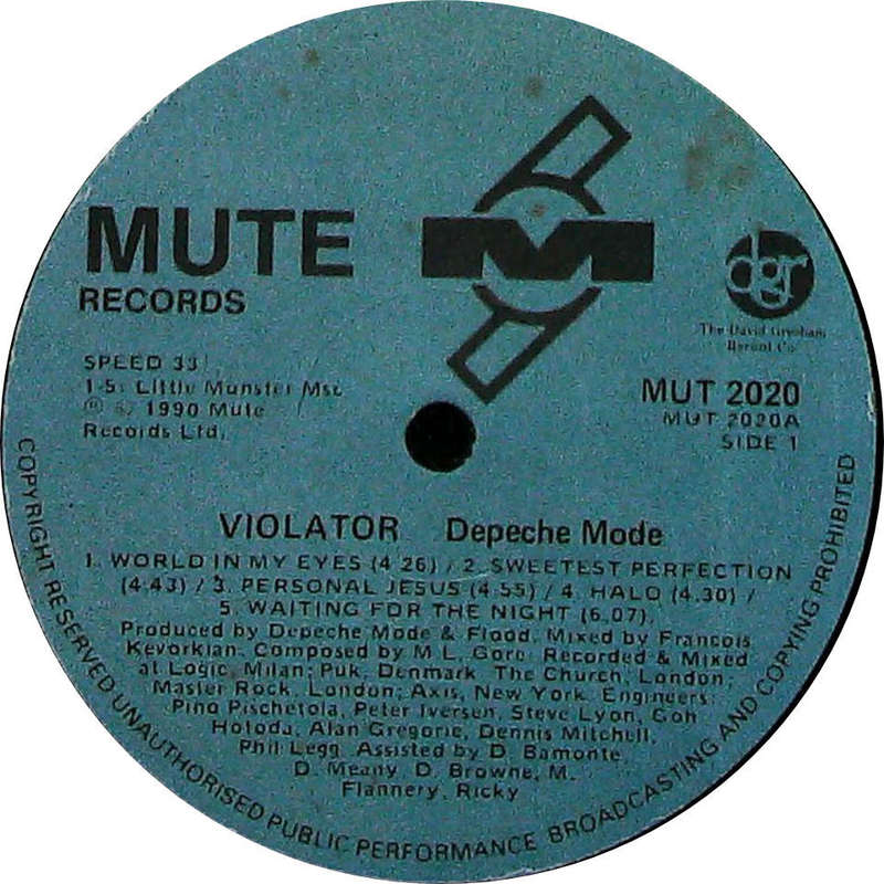 DEPECHE MODE - Violator - South African Vinyl Album - MUT2020