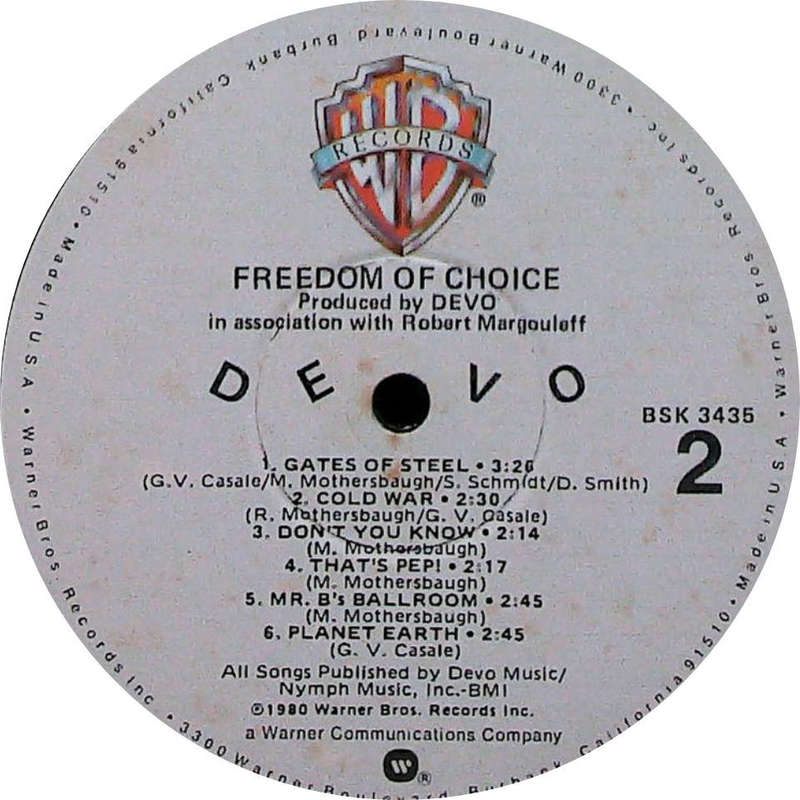 DEVO - Freedom of Choice - Import Vinyl Album - BSK3435