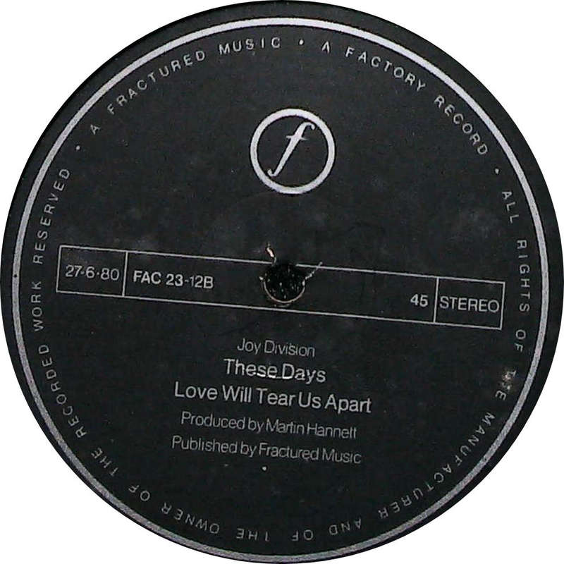 JOY DIVISION - Love Will Tear Us Apart - Import Vinyl 12" - FAC 23-12