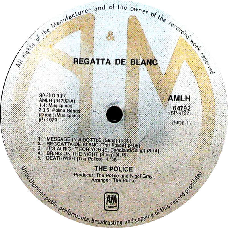 POLICE, THE - Featuring Their Breakbusting Hits - Limited South African Vinyl Album - MFPD3