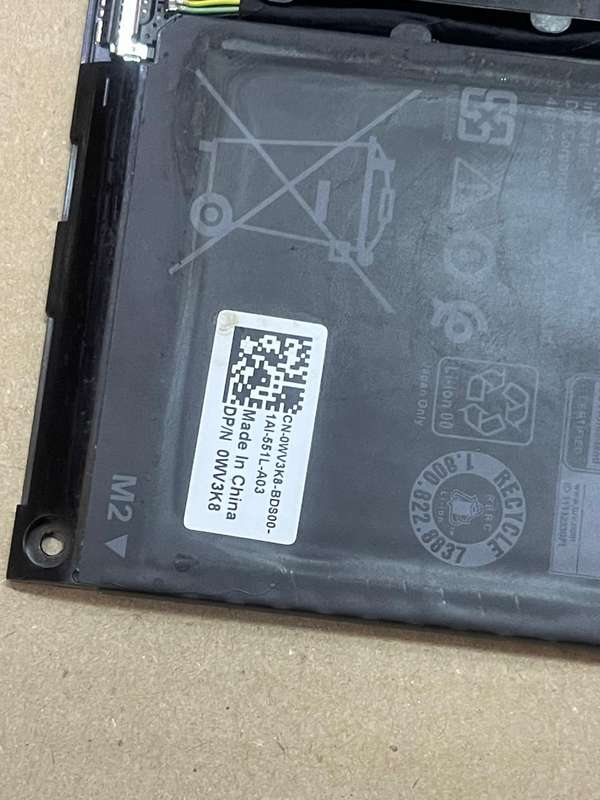 Dell Battery (TYPE: V6W33) 54Wh 15V for DELL VOSTRO 15 5510 BATTERY DP/N: 0WV3K8