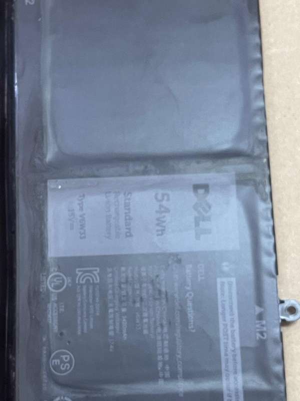 Dell Battery (TYPE: V6W33) 54Wh 15V for DELL VOSTRO 15 5510 BATTERY DP/N: 0WV3K8