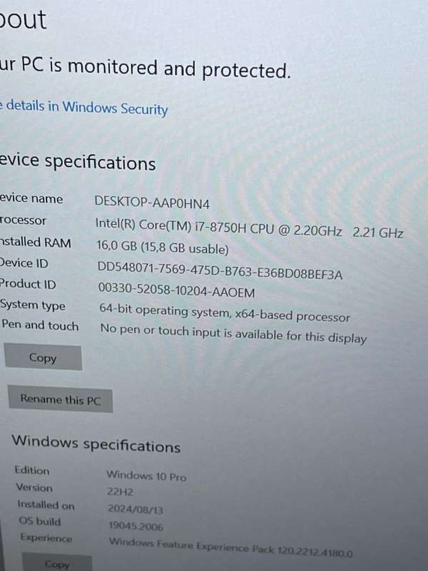 DELL PRECISION 3530 | 8TH GEN CORE i7-8750H | 16GB DDR4 | 256GB SSD | 15.6` FHD | 4GB NVIDIA QUADRO
