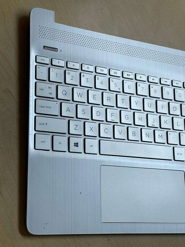 HP 15s-fq2xxx Series Palmrest with Keyboard (Backlit) and Touchpad (Silver)