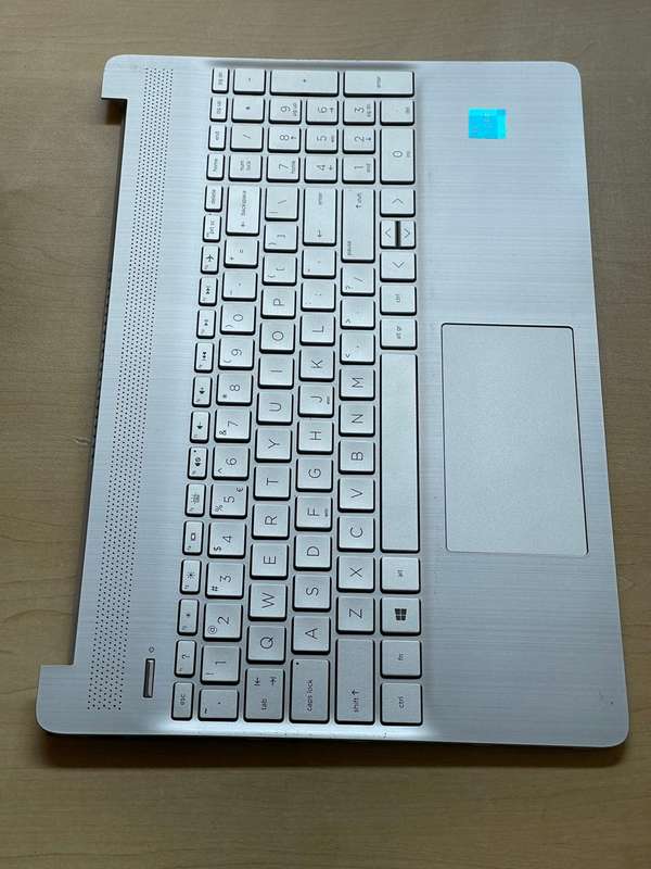 HP 15s-fq2xxx Series Palmrest with Keyboard (Backlit) and Touchpad (Silver)