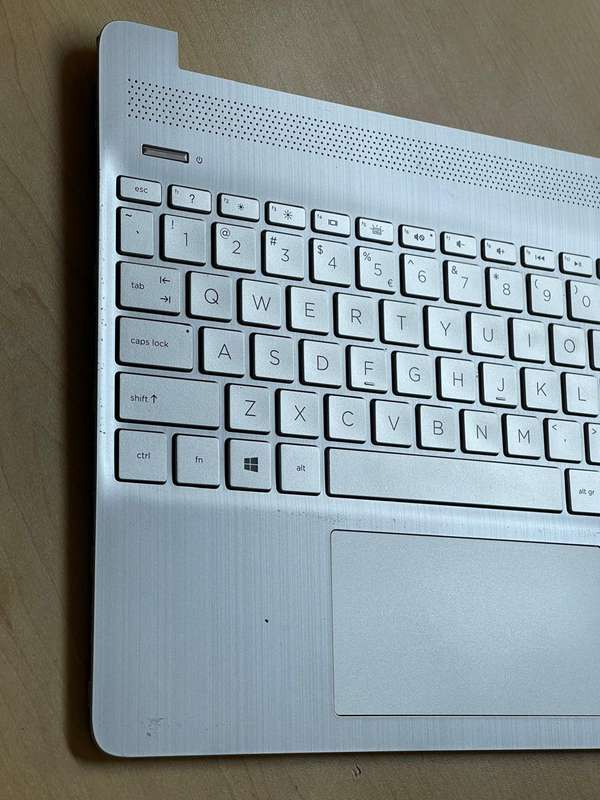 HP 15s-fq2xxx Series Palmrest with Keyboard (Backlit) and Touchpad (Silver)