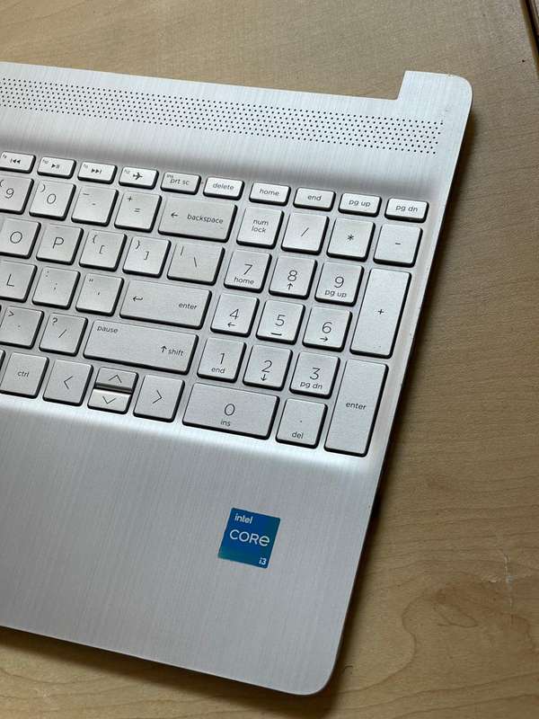 HP 15s-fq2xxx Series Palmrest with Keyboard (Backlit) and Touchpad (Silver)