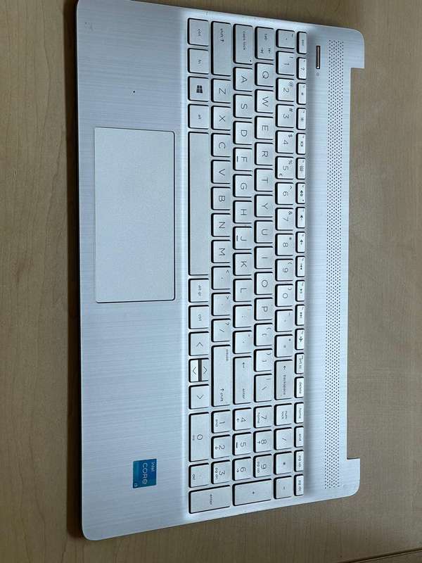 HP 15s-fq2xxx Series Palmrest with Keyboard (Backlit) and Touchpad (Silver)