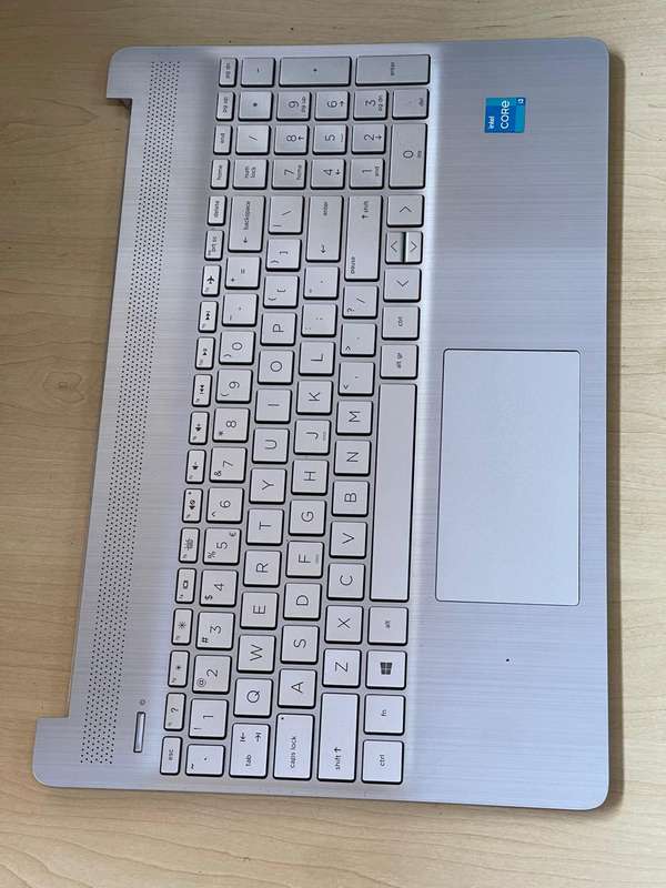 HP 15s-fq2xxx Series Palmrest with Keyboard (Backlit) and Touchpad (Silver)