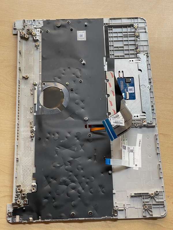 HP 15s-fq2xxx Series Palmrest with Keyboard (Backlit) and Touchpad (Silver)