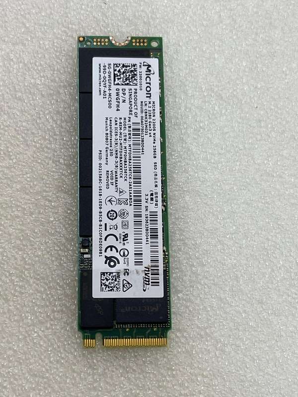 256GB MICRON 2200S NVMe SSD M.2 2280  Gen3 x4