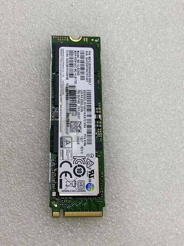256GB SAMSUNG NVMe SSD M.2 2280 PCIe
