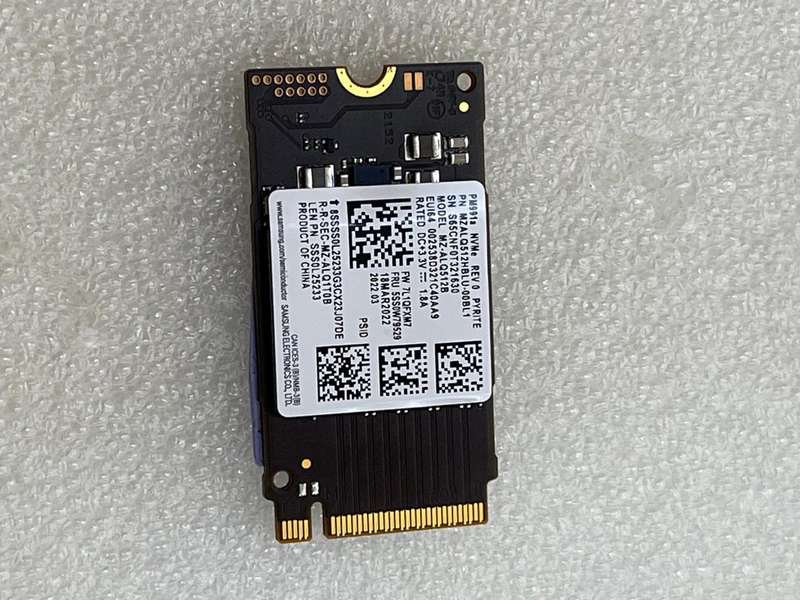 512GB SAMSUNG PM991a NVMe SSD M.2 2260 PCIe