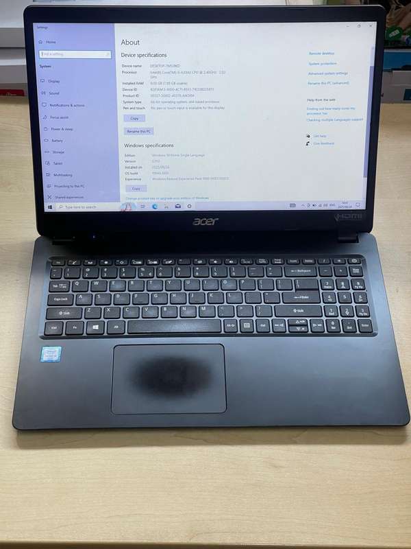 ACER ASPIRE 3 A315-54K | INTEL CORE i5-6300U | 8GB DDR4 | 1TB HDD | 15.6` HD LED | WIN10H