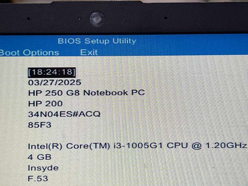 HP 250 G8 MOTHERBOARD (10TH GEN CORE i3-1005G1) / 15-DW Series