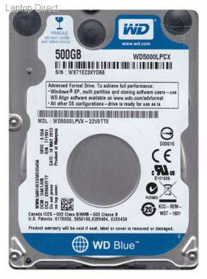 WD BLUE 500GB 2.5 HDD INTERNAL LAPTOP HARD DRIVE
